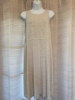 Sleeveless Cream and Heather gray colored Reversible Dress. No tags. Large